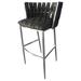 Extra Tall Stainless Steel Bar Stool 35" - Barcelona Moonstone Gray - 35inch