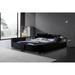 Greatime Modern Faux Leather Oversized Storage Platform Bed