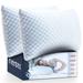 Nestl Coolest Heat and Moisture Reducing Ice Silk Pillow - Gel Infused Adjustable, Breathable, and Washable Memory Foam Pillow