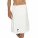 Authentic Hotel and Spa Turkish Cotton Terry Monogrammed White Men's Spa and Shower Towel Wrap