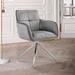 Noah Upholstered Dining Arm Chair with Metal Star Base