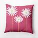 Floral Print 18 x 18-inch Outdoor Fabric Pillow