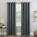 Sun Zero Kline Burlap Weave Thermal Extreme Total Blackout Grommet Curtain Panel, Single Panel