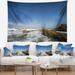 Designart 'Sea with White Waves' Seascape Wall Tapestry