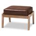 Carson Carrington Hogsta Mid-Century Modern Upholstered Ottoman