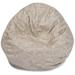 Majestic Home Goods Charlie Cotton Classic Bean Bag Chair Small/Large