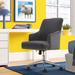 Serta Leighton Modern Office Chair, Stylish Mid-Back Desk Chair, Rivet Detail