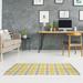 LA Throwback Football Luxury Plaid Area Rug