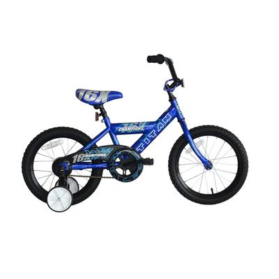 TITAN Champion Boy's BMX Bike with 16-Inch Wheels and Training Wheels, Blue