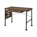 ACME Endang Writing Desk in Weathered Oak and Black