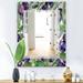 Designart 'Garland Sweet 22' Traditional Mirror - Printed Wall Mirror