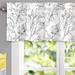 DriftAway Ryan Sketch Flower Floral Branch Leaves Lined Window Curtain Valance - 52'' width x 14'' length