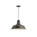 Essentials by Troy RLM Bryson 16-inch Shade Textured Bronze Pendant