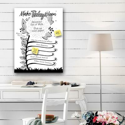 'Make Today Bloom' Dry Erase Weekly Calendar on ArtPlexi