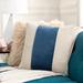 Livabliss Maiti Cotton Velvet Striped 22-inch Throw Pillow