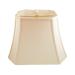 Royal Designs Rectangle Cut Corner Lamp Shade, Eggshell, (7x9)x(10.25x16)x12.25