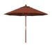 California Umbrella 9-ft. Round Marenti Wood-framed Olefin Market Umbrella (No Base)