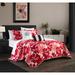 Chic Home Astra 9 Piece Contemporary Floral Design Bed In A Bag Quilt Set