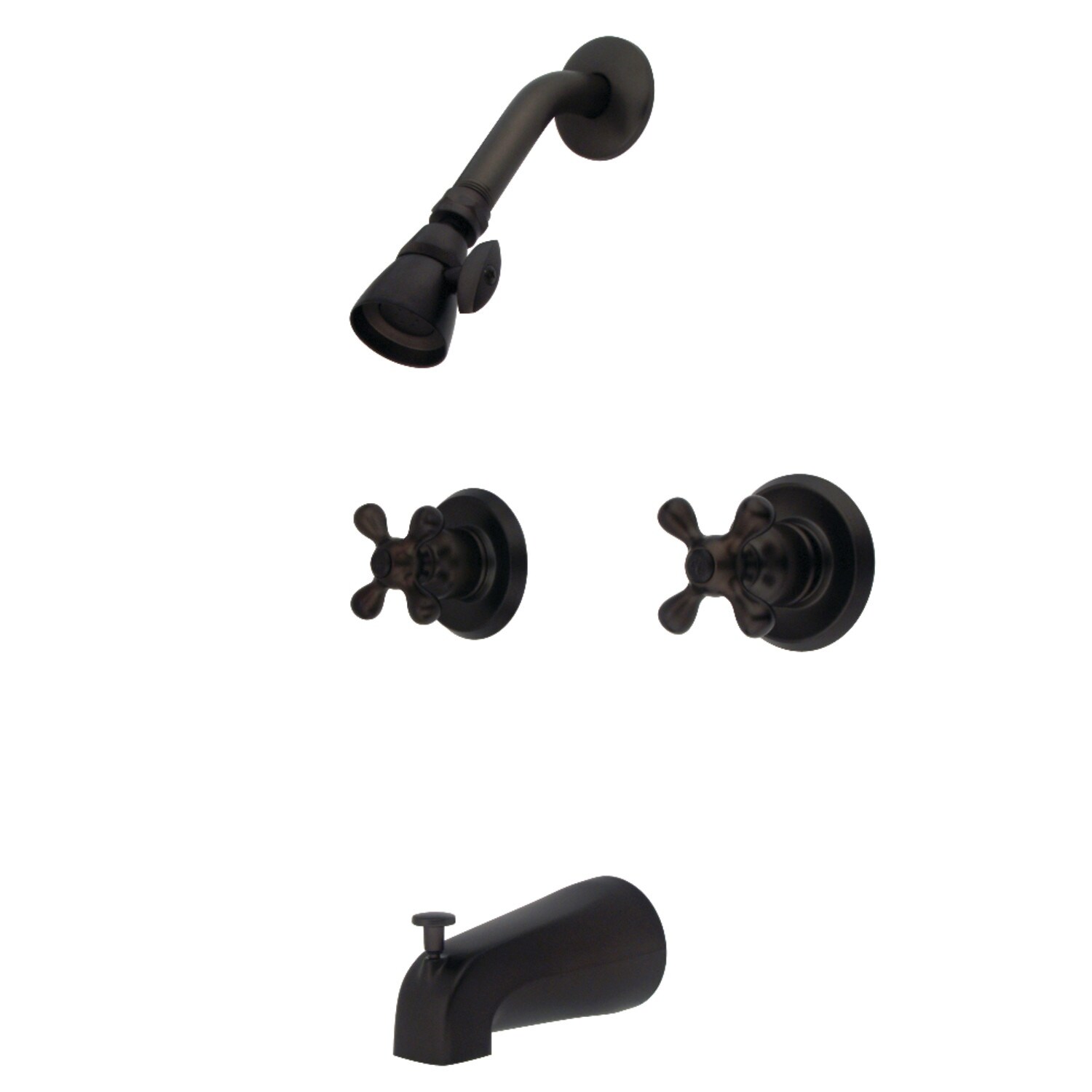 Kingston Brass Knight Double-Handle Tub and Shower Faucet