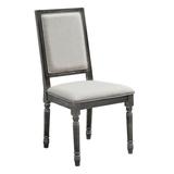 Muse Weathered Pepper Upholstered Back Chair (Set of 2) - dining height