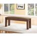 Meadow Solid wood Bench in Brick Brown