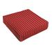 Sunbrella Red Gold Stripe Indoor/ Outdoor Deep Seating Cushion by Humble + Haute
