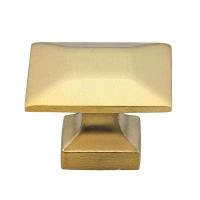 GlideRite 25-Pack 1-3/8 in. Gold Square Cabinet Knobs - Brass Gold