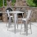 4 Pack 30" High Metal Indoor-Outdoor Barstool with Back - Kitchen Furniture