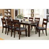 Paur Transitional Cherry Wood 9-Piece Dining Table Set by Furniture of America