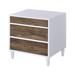 ACME Lurel Nightstand in White and Weathered Oak