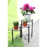 24 in. Three Tier Heart Clover Round Plant Stand