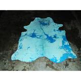 Natural Blue Cowhide - 82" x 90"/6.8 feet x 7.5 feet - 82" x 90"/6.8 feet x 7.5 feet