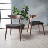 Barron Mid-Century Modern Dining Chairs (Set of 2) by Christopher Knight Home - 22.50" W x 19.75" L x 28.75" H