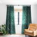 1-piece Blackout Wild Daisies Forest Green Made-to-Order Curtain Panel