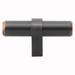 GlideRite 2.25-inch Solid Oil Rubbed Bronze Finish Euro Cabinet T-Bar Knob (Pack of 10 or 25)