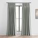 Exclusive Fabrics Solid Faux Dupioni Pleated Blackout Curtain Panel