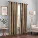 4 Piece Grommet Darkening Blackout Window Panel Curtain Set