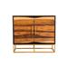 Coaster Furniture Zara Black Walnut and Gold 2-door Accent Cabinet