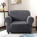 Enova Home Elegant Jacquard Polyester Spandex Fabric Box Cushion Armchair Slipcover For Living Room