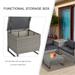 Outsunny 4-Piece PE Rattan Wicker Outdoor Sofa Set with Washable Comfort Cushions, Steel Frame, & Modern Design, Grey