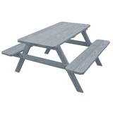 Pine 4' Picnic Table with Attached Benches