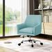 Johnson Mid Century Modern Fabric Home Office Chair with Chrome Base by Christopher Knight Home - N/A