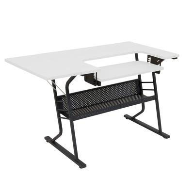 Studio Designs Eclipse Sewing and Crafting Table, White or Maple Top