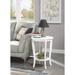 Convenience Concepts American Heritage Round End Table with Shelf