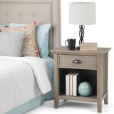 WYNDENHALL Normandy SOLID WOOD 24 inch Wide Bedside Nightstand Table