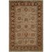 Empire Light Blue/ Brown Wool Hand-tufted Area Rug