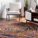 Brooklyn Rug Co Ardelle Colorful Swirl Shag Area Rug