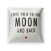 Kavka Designs black/ red love you to the moon and back accent pillow with insert