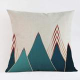 Geometric cushion covers soft fabric Throw Pillow Case-A285