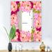 Designart 'Garland Vivid 7' Farmhouse Mirror - Printed Wall Mirror